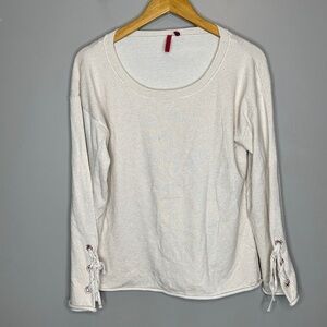 Love & Scarlett metallic scoop neck sweater